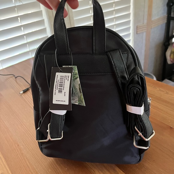Badgley Mischa mini black nylon backpack. Nwt - Picture 2 of 6